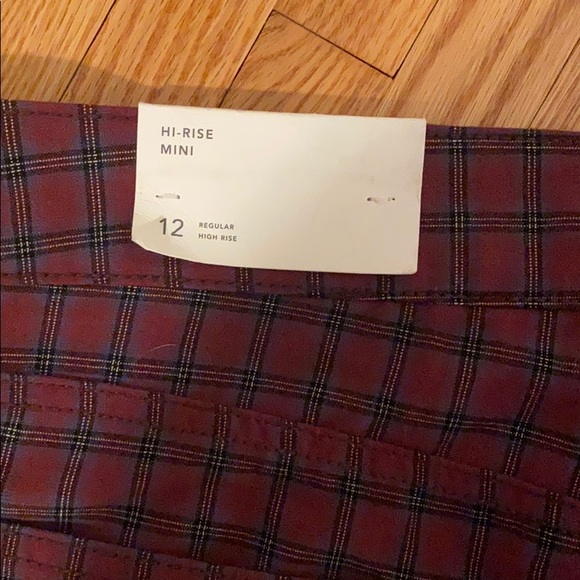 American Eagle plaid mini high rise skirt - Picture 4 of 5
